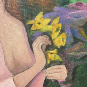 E. COHEN large oil on canvas