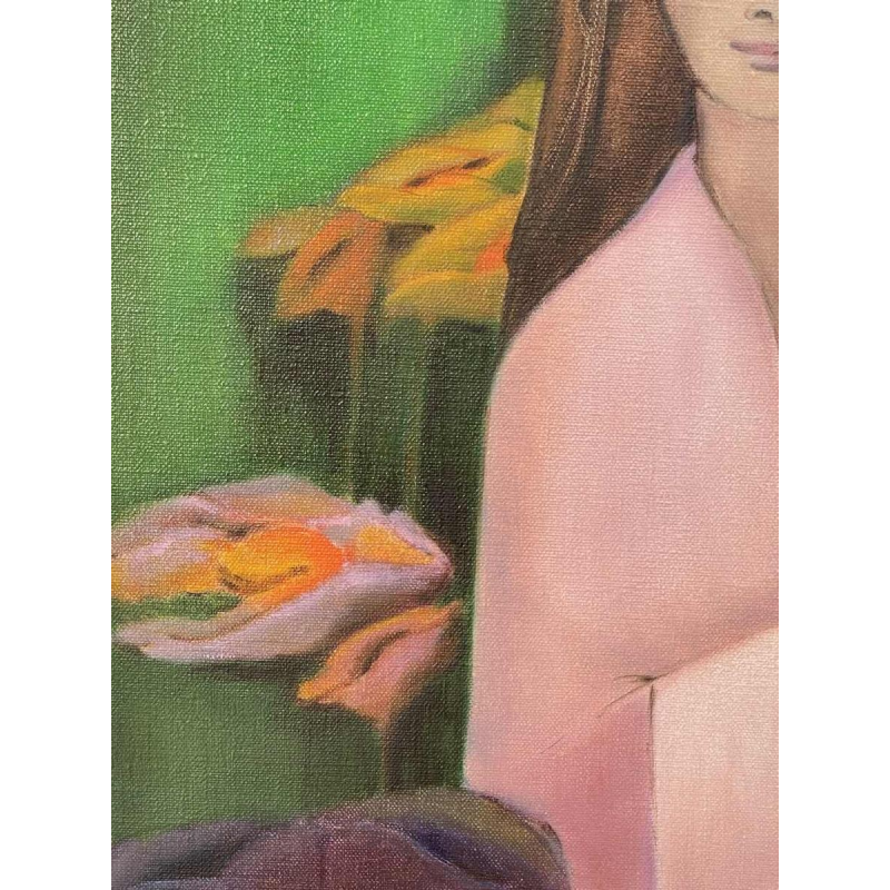 E. COHEN large oil on canvas