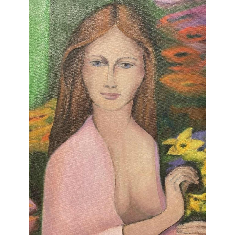 E. COHEN large oil on canvas