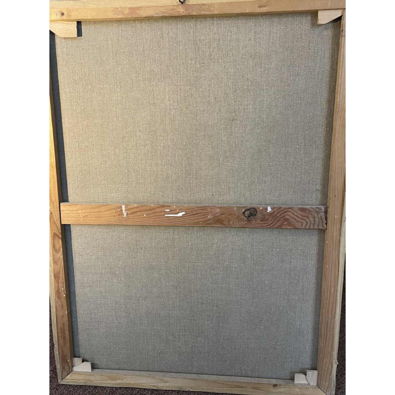 E. COHEN grote olieverf op doek