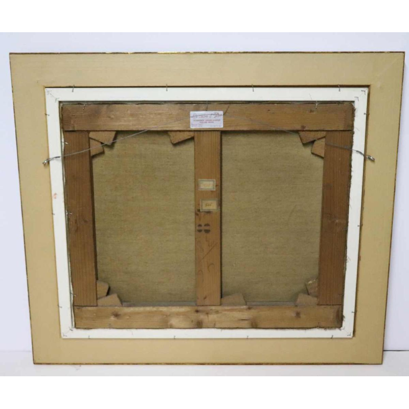 Charles Bertauld - olieverf op doek - boerenerf - schilderij 19e eeuw