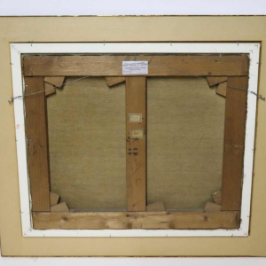 Charles Bertauld - olieverf op doek - boerenerf - schilderij 19e eeuw