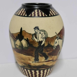 Pedro Garcia de Diego - Ciboure - Art Deco Baskische vaas van geglazuurd steengoed - Frankrijk