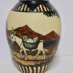 Pedro Garcia de Diego - Ciboure - Art Deco blazed stoneware Basque vase - France