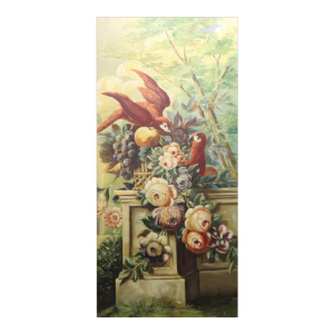 Auguste Ista, huile sur panneau, encadrement en chêne, vers 1920