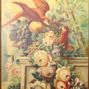 Auguste Ista, Olieverf op paneel, eikenhouten lijst, circa 1920