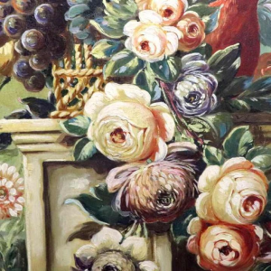 Auguste Ista, Olieverf op paneel, eikenhouten lijst, circa 1920