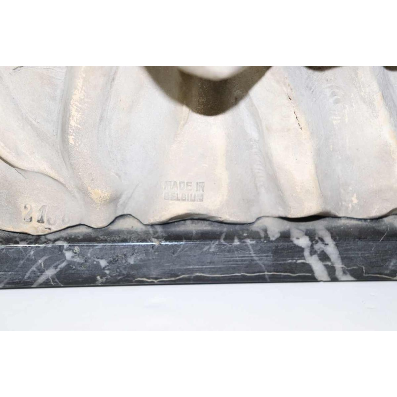 Antonio Carli, sculpture en terre cuite patinée 'femme avec son enfant' XXème siècle