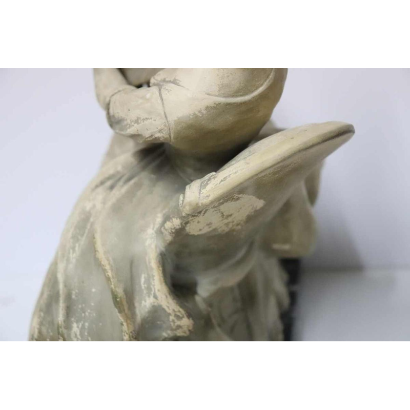 Antonio Carli, sculpture en terre cuite patinée 'femme avec son enfant' XXème siècle