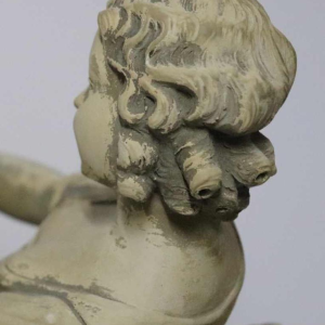 Antonio Carli, sculpture en terre cuite patinée 'femme avec son enfant' XXème siècle