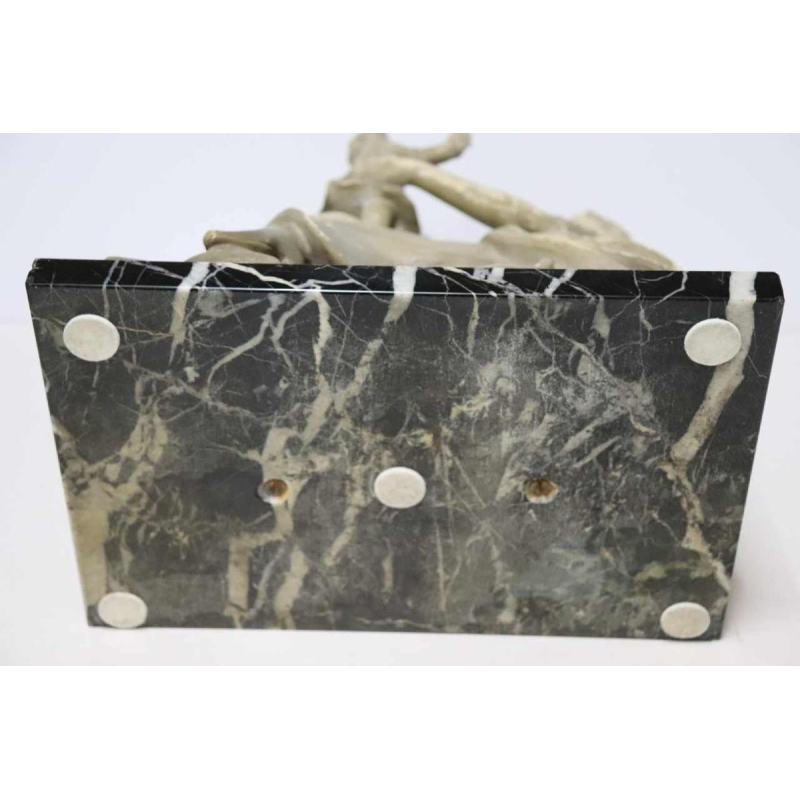 Antonio Carli, sculpture en terre cuite patinée 'femme avec son enfant' XXème siècle