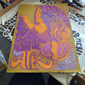 BIG BROTHER & THE HOLDING CO par PORTAL PUBLICATIONS LTD USA, affiche psychédélique vintage 1967