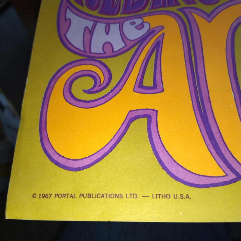 BIG BROTHER & THE HOLDING CO by PORTAL PUBLICATIONS LTD USA, vintage psychedelic poster 1967