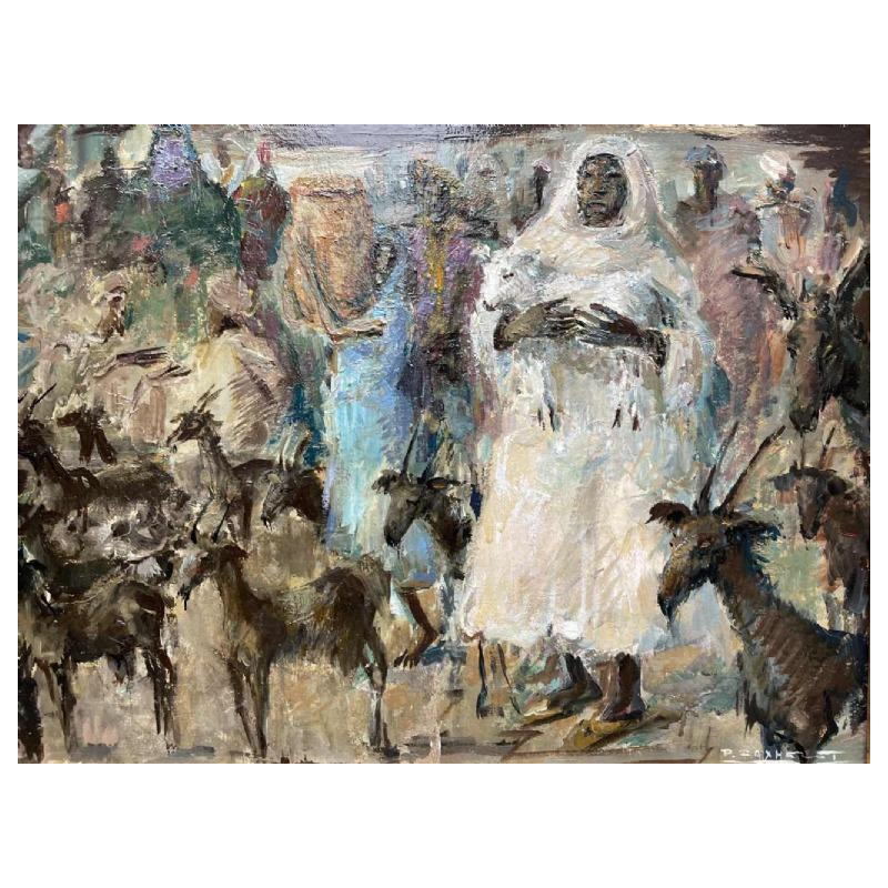 Paul DAXHELET (1905-1993): « Marché oriental »
