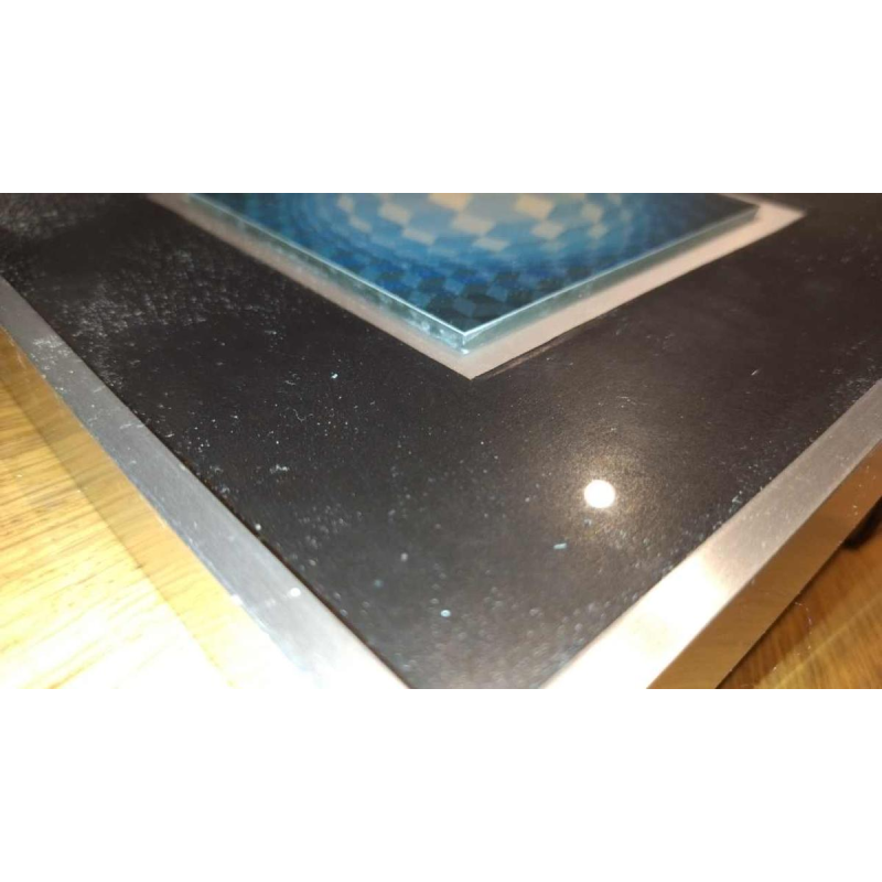 VICTOR VASARELY, oeuvre Op'Art fixée sur plexiglas