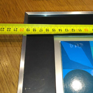 VICTOR VASARELY, oeuvre Op'Art fixée sur plexi