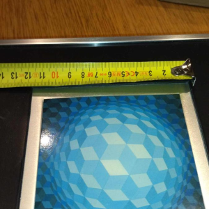 VICTOR VASARELY, Op'Art work mounted on Plexiglas