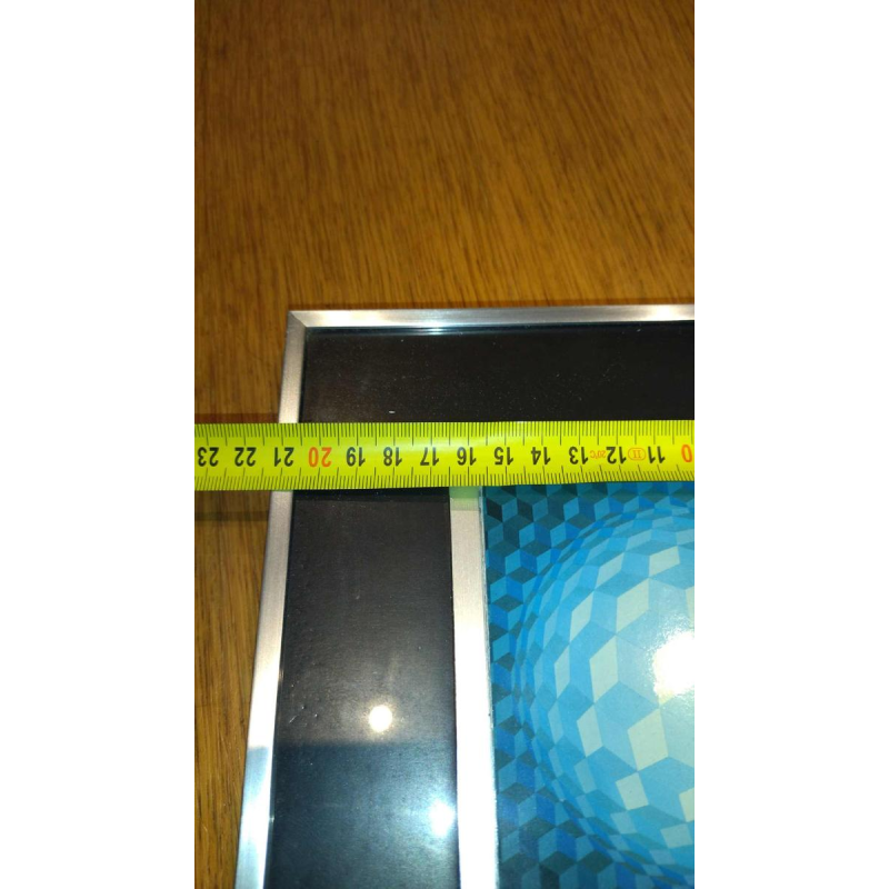 VICTOR VASARELY, Op'Art werk gemonteerd op plexiglas