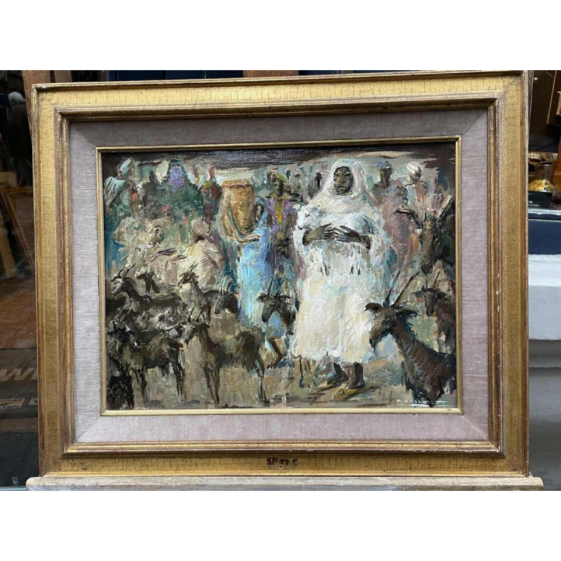 Paul DAXHELET (1905-1993): « Marché oriental »