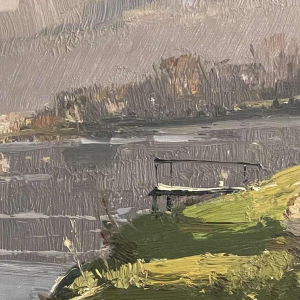 George LAMBILLOTTE (1915-1998): « La Meuse et le Prieuré de Godinne »