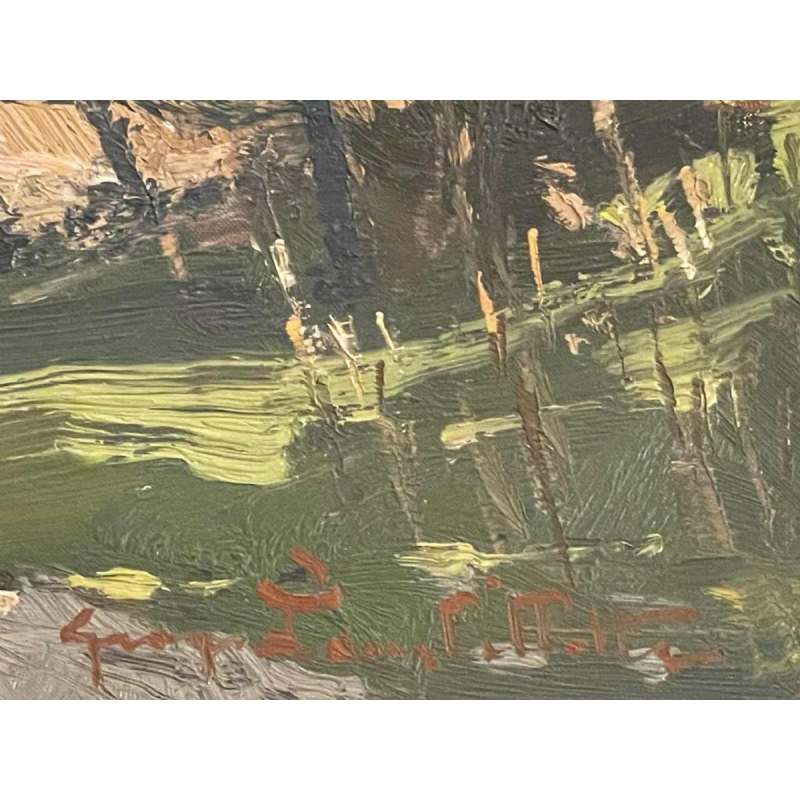 George LAMBILLOTTE (1915-1998): The Meuse and the Priory of Godinne.