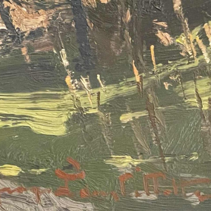 George LAMBILLOTTE (1915-1998): The Meuse and the Priory of Godinne.