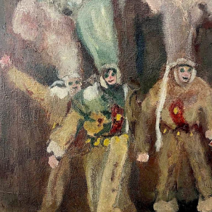 Fernand VERHAEGEN (1883-1975): "3 Gilles de Binche".