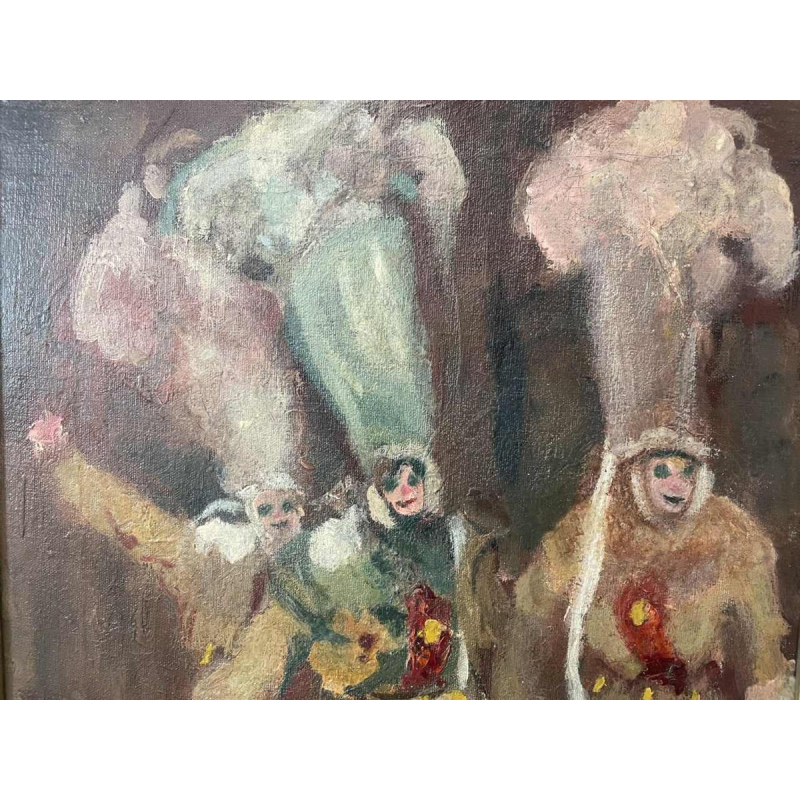 Fernand VERHAEGEN (1883-1975): "3 Gilles de Binche".