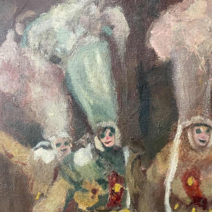 Fernand VERHAEGEN (1883-1975): "3 Gilles de Binche".