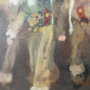 Fernand VERHAEGEN (1883-1975): "3 Gilles de Binche".