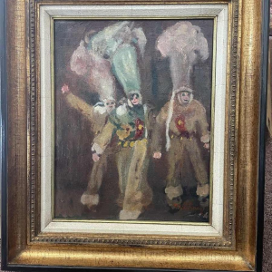 Fernand VERHAEGEN (1883-1975): "3 Gilles de Binche".