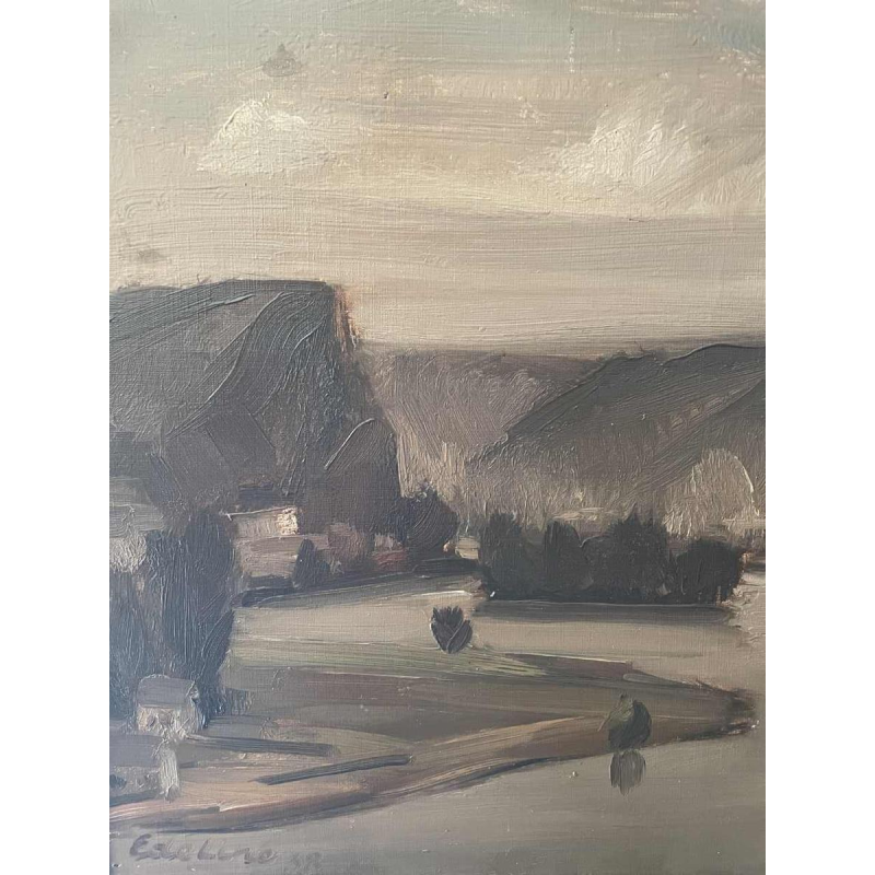 Guillaume EDELINE (Namur 1902- Chairière 1987): «The Meuse at Yvoir »