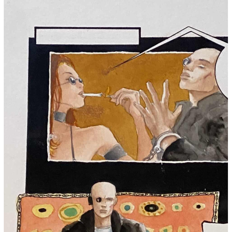 Marine de Sailly, original artwork erotic album "Les 100.000 femmes" 2012