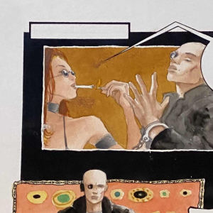 Marine de Sailly, original artwork erotic album "Les 100.000 femmes" 2012