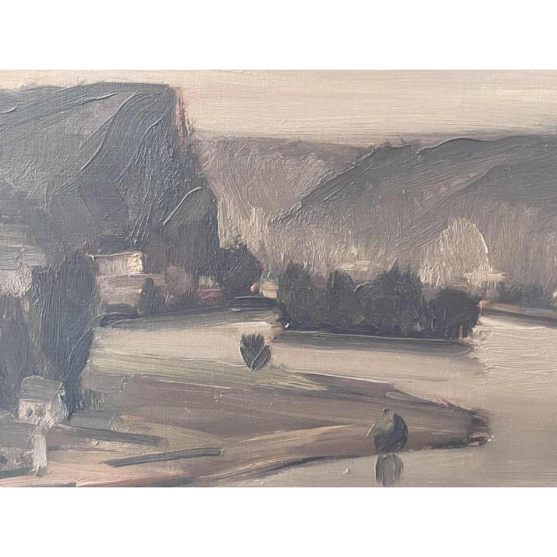 Guillaume EDELINE (Namur 1902- Chairière 1987): «The Meuse at Yvoir »