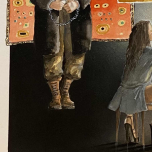 Marine de Sailly, planche originale album érotique "Les 100.000 femmes" 2012