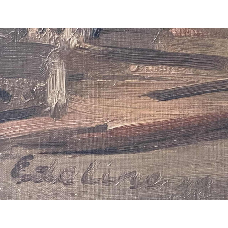 Guillaume EDELINE (Namur 1902- Chairière 1987): « La Meuse à Yvoir »