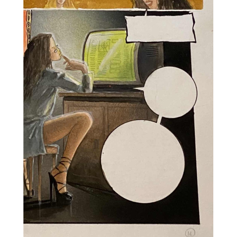 Marine de Sailly, origineel artwork erotisch album "Les 100.000 femmes" 2012