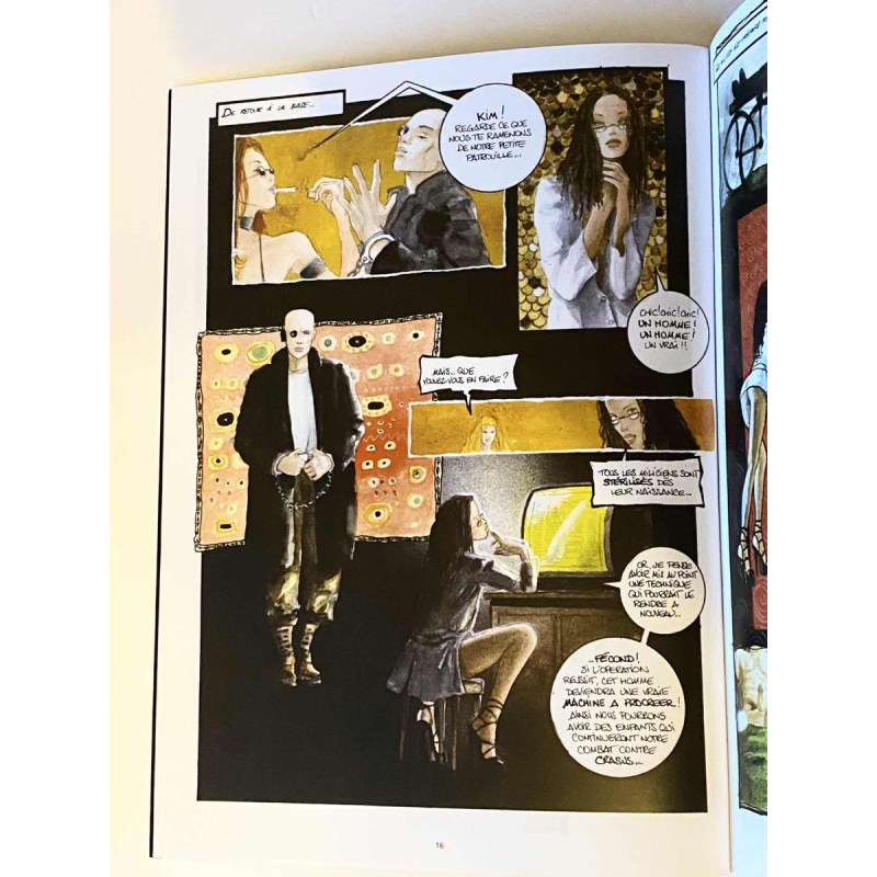 Marine de Sailly, origineel artwork erotisch album "Les 100.000 femmes" 2012