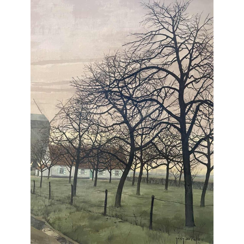 Jean DRATZ (1903-1967): De molen van Lathem-Saint-Martin.