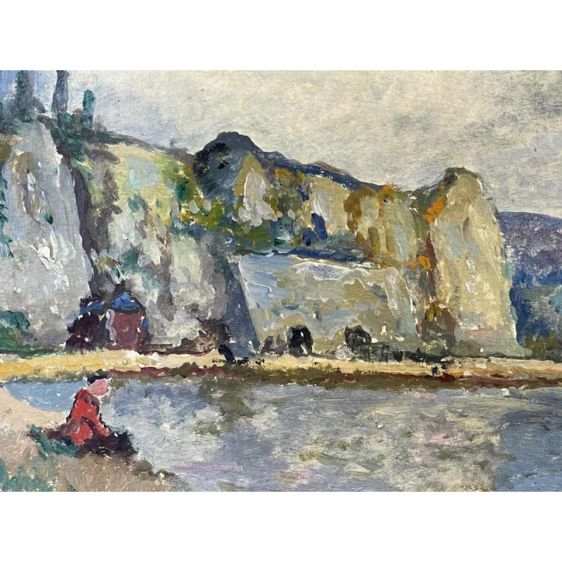 Albert DANDOY (1885-1977): « La Meuse près des rochers des Grands Malades »