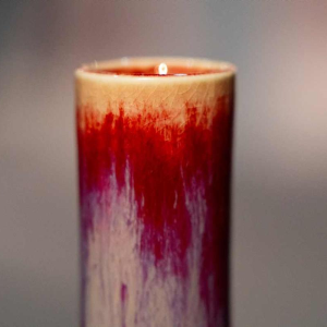 Pair of tulip vases, China, 19th century, oxblood red