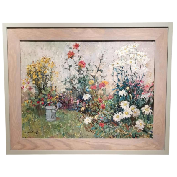 Edgard WIETHASE - De gieter - schilderij olieverf op paneel