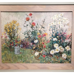 Edgard WIETHASE - De gieter - schilderij olieverf op paneel