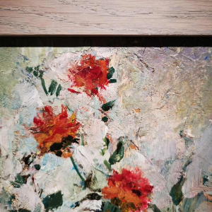 Edgard WIETHASE 'L'arrosoir' peinture huile sur panneau