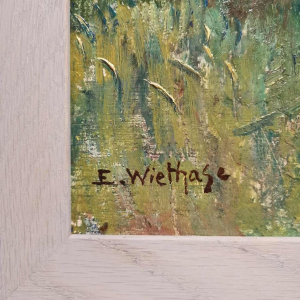 Edgard WIETHASE - De gieter - schilderij olieverf op paneel