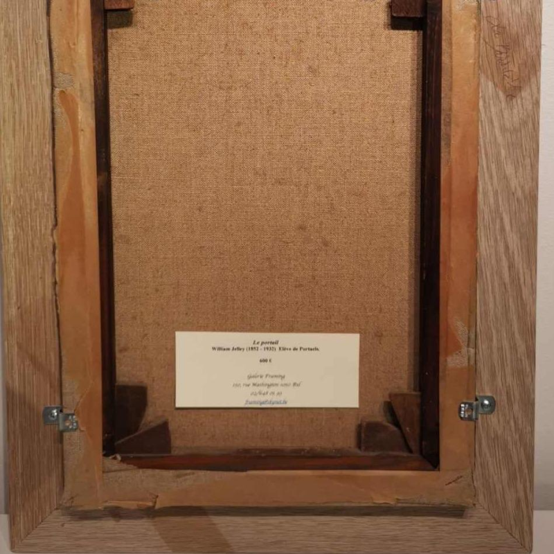 William Jelley 'De Poort' huis aan de Belgische kust, schilderij olieverf op doek, ca 1900