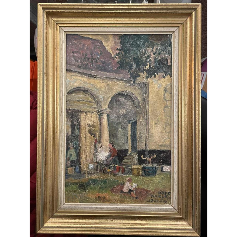 Albert DANDOY (1885-1977): « scène de vie à Namur en 1935