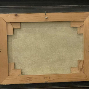 Alphonse CREPIN (1931-2010): « La péniche amarrée près du pont de Jambes »