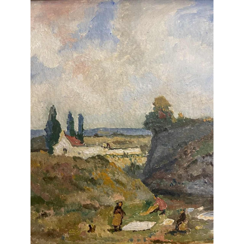 Albert DANDOY (1885-1977): “the cockerels - 1930 - Namur (Bouge)”